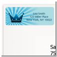 Prince Royal Crown - Baby Shower Return Address Labels thumbnail