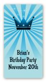 Prince Royal Crown - Custom Rectangle Birthday Party Sticker/Labels