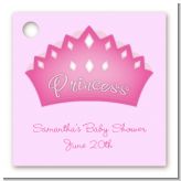 Princess Crown - Personalized Baby Shower Card Stock Favor Tags