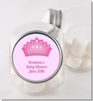 Princess Crown - Personalized Baby Shower Candy Jar