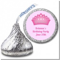 Princess Crown - Hershey Kiss Baby Shower Sticker Labels