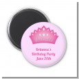 Princess Crown - Personalized Birthday Party Magnet Favors thumbnail