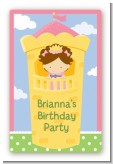 Princess in Tower - Custom Large Rectangle Birthday Party Sticker/Labels