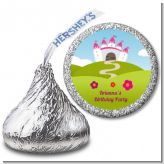 Princess Rolling Hills - Hershey Kiss Birthday Party Sticker Labels
