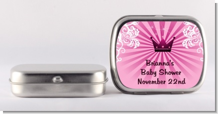 Princess Royal Crown - Personalized Baby Shower Mint Tins