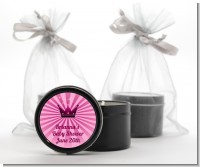 Princess Royal Crown - Baby Shower Black Candle Tin Favors