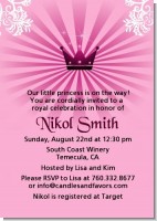 Princess Royal Crown - Baby Shower Invitations