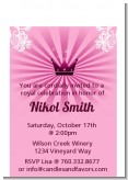 Princess Royal Crown - Baby Shower Petite Invitations