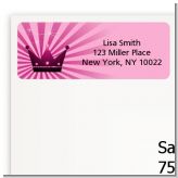 Princess Royal Crown - Birthday Party Return Address Labels