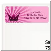 Princess Royal Crown - Baby Shower Return Address Labels