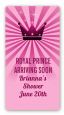 Princess Royal Crown - Custom Rectangle Baby Shower Sticker/Labels thumbnail