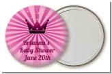 Princess Royal Crown - Personalized Baby Shower Pocket Mirror Favors