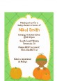 Pumpkin Baby African American - Baby Shower Petite Invitations thumbnail