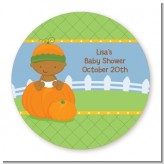 Pumpkin Baby African American - Personalized Baby Shower Table Confetti