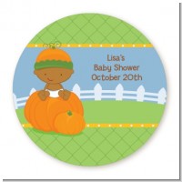 Pumpkin Baby African American - Personalized Baby Shower Table Confetti