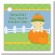 Pumpkin Baby Asian - Personalized Baby Shower Card Stock Favor Tags thumbnail