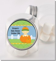 Pumpkin Baby Asian - Personalized Baby Shower Candy Jar