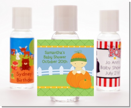 Pumpkin Baby Asian - Personalized Baby Shower Hand Sanitizers Favors