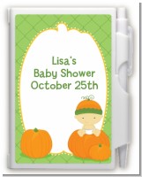 Pumpkin Baby Asian - Baby Shower Personalized Notebook Favor