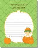 Pumpkin Baby Asian - Baby Shower Notes of Advice