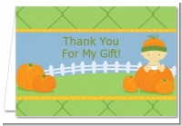 Pumpkin Baby Asian - Baby Shower Thank You Cards