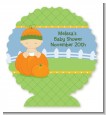 Pumpkin Baby Caucasian - Personalized Baby Shower Centerpiece Stand thumbnail