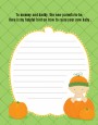 Pumpkin Baby Caucasian - Baby Shower Notes of Advice thumbnail