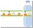Pumpkin Baby Caucasian - Personalized Baby Shower Water Bottle Labels thumbnail