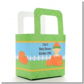 Pumpkin Baby Caucasian - Personalized Baby Shower Favor Boxes