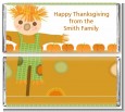 Pumpkin Patch Scarecrow Fall Theme - Personalized Thanksgiving Candy Bar Wrappers thumbnail