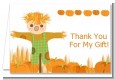 Pumpkin Patch Scarecrow Fall Theme - Thanksgiving Thank You Cards thumbnail