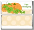 Pumpkin Trio Fall Theme - Personalized Thanksgiving Candy Bar Wrappers thumbnail