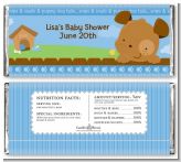 Puppy Dog Tails Boy - Personalized Baby Shower Candy Bar Wrappers