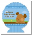 Puppy Dog Tails Boy - Personalized Baby Shower Centerpiece Stand thumbnail