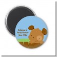 Puppy Dog Tails Boy - Personalized Baby Shower Magnet Favors thumbnail