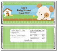 Puppy Dog Tails Neutral - Personalized Baby Shower Candy Bar Wrappers