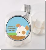 Puppy Dog Tails Girl - Personalized Baby Shower Candy Jar
