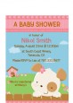 Puppy Dog Tails Girl - Baby Shower Petite Invitations thumbnail