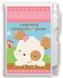 Puppy Dog Tails Girl - Baby Shower Personalized Notebook Favor thumbnail
