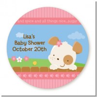 Puppy Dog Tails Girl - Personalized Baby Shower Table Confetti