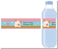 Puppy Dog Tails Girl - Personalized Birthday Party Water Bottle Labels