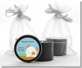Puppy Dog Tails Neutral - Baby Shower Black Candle Tin Favors