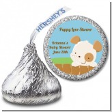 Puppy Dog Tails Neutral - Hershey Kiss Baby Shower Sticker Labels