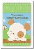 Puppy Dog Tails Neutral - Custom Large Rectangle Baby Shower Sticker/Labels