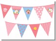 Puppy Dog Tails Girl - Baby Shower Themed Pennant Set thumbnail
