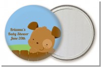 Puppy Dog Tails Boy - Personalized Baby Shower Pocket Mirror Favors