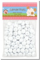Puppy Dog Tails Girl - Custom Baby Shower Treat Bag Topper
