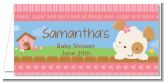 Puppy Dog Tails Girl - Personalized Baby Shower Place Cards