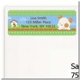 Puppy Dog Tails Neutral - Baby Shower Return Address Labels