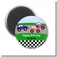 Race Car - Personalized Birthday Party Magnet Favors thumbnail